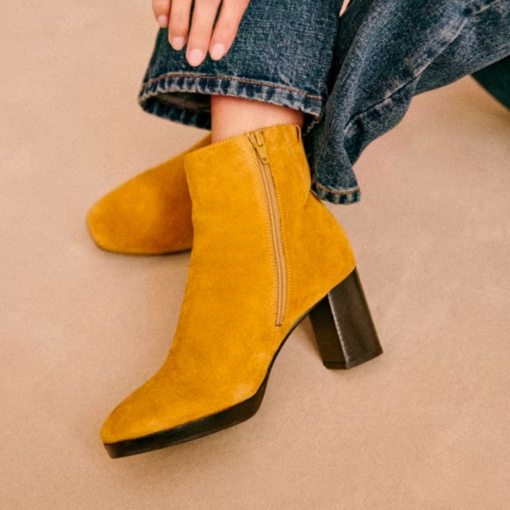 Sézane Lexie High-Heeled Boots 👢 US Size 7